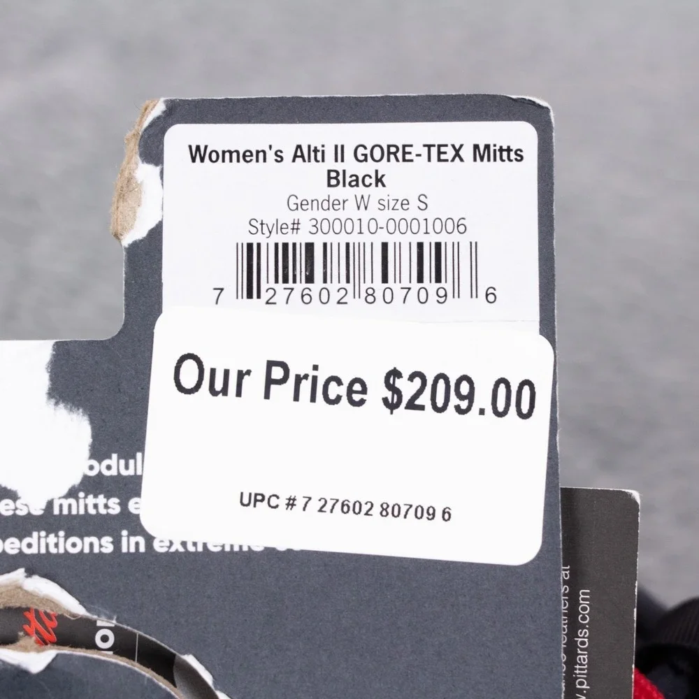 Outdoor Research Alti II Mitts Gore-Tex Womens S Black Insulated NWT $209‎ Ski
